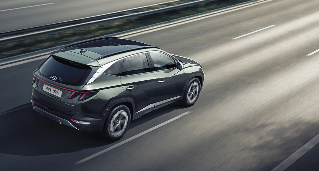 Closer view at the front part of Hyundai car with its logo and grille